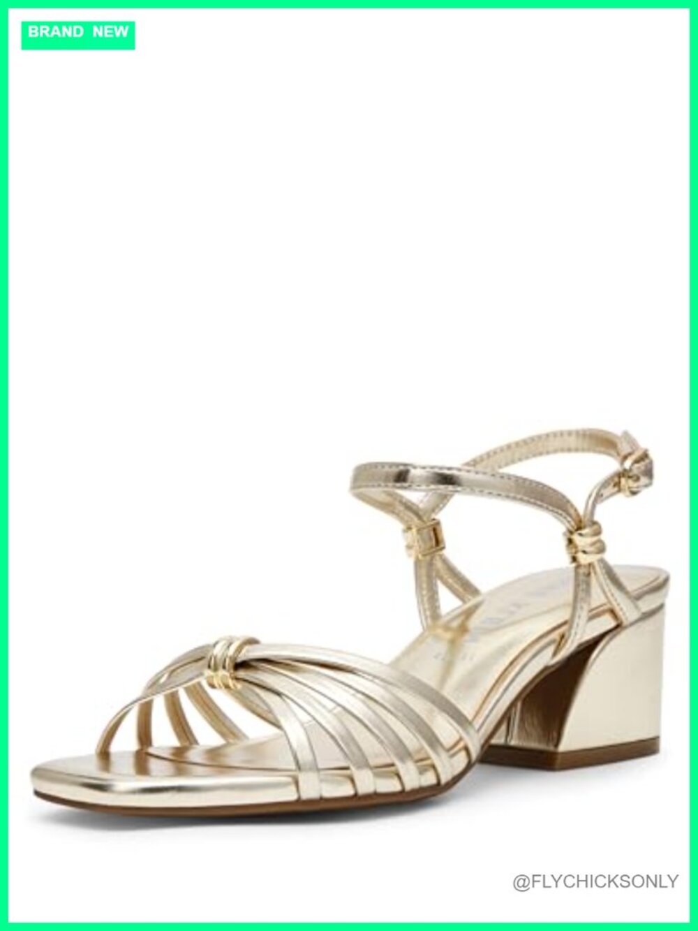 Mikayla Platform Heeled Ankle Strap Sandal PU Open Toe Slip On